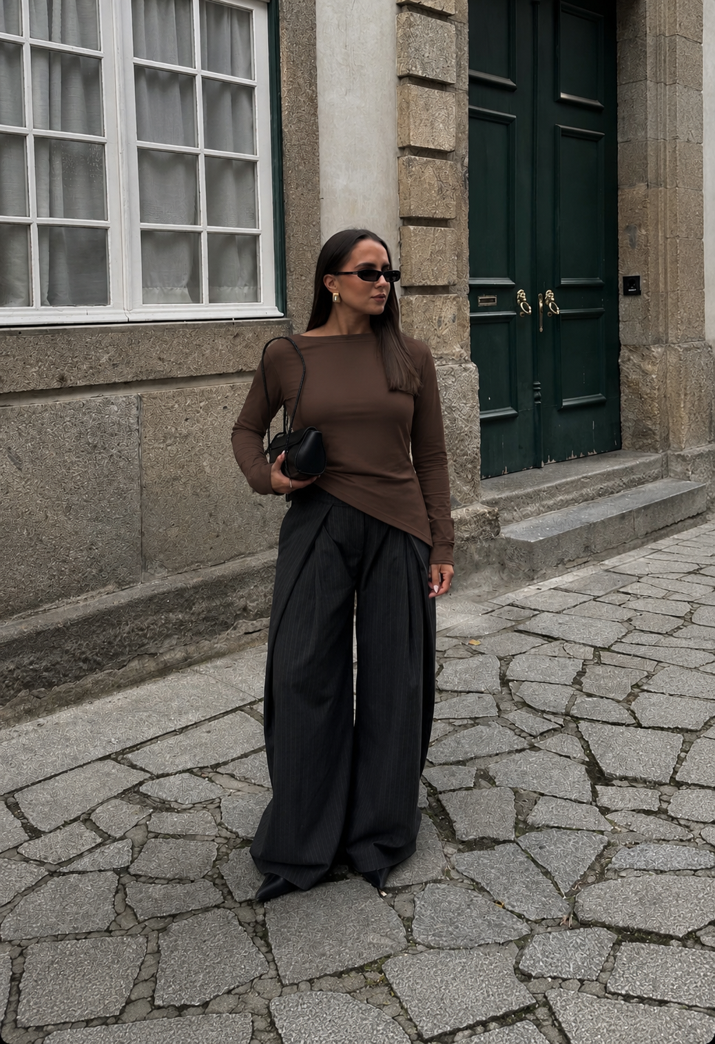 Blusa Times Square - Marrom